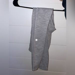 LuLu lemon Grey striped leggings | Size 4 | Hardly worn